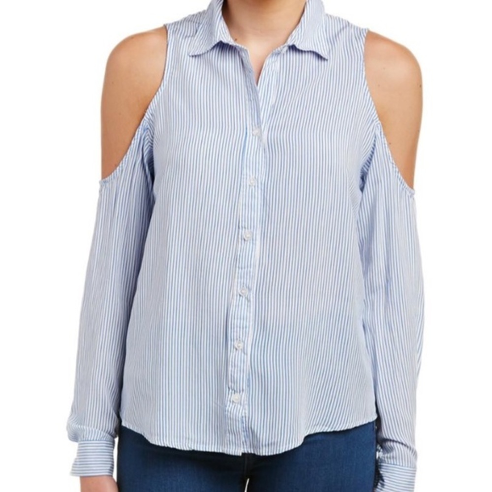 The Hanger Cold Shoulder Shirt Button Down